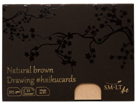 HAIKU - NATURAL BROWN CARDS IN THE BOX 325G 22ARK C-22(325)NTB